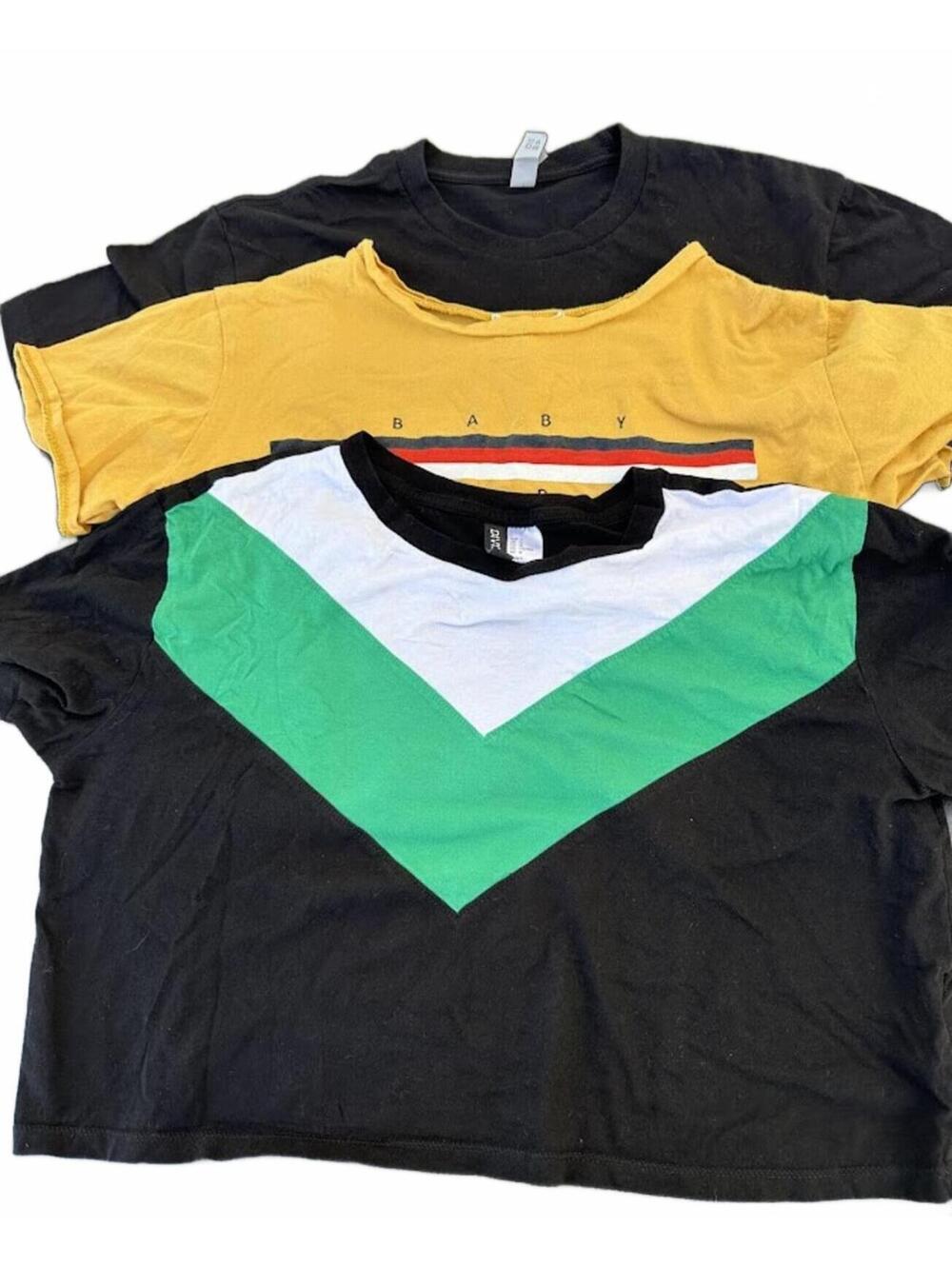 3 Cropped Tees Bundle Vans H&M Women’s S/M